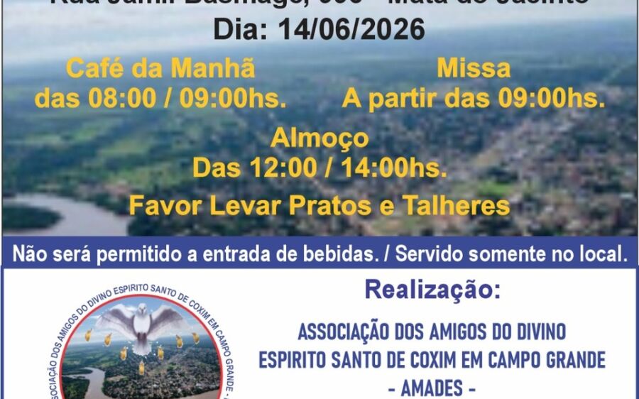 F&eacute;, tradi&ccedil;&atilde;o e reencontros: Festa do Divino Esp&iacute;rito Santo leva a alma do interior para Campo Grande