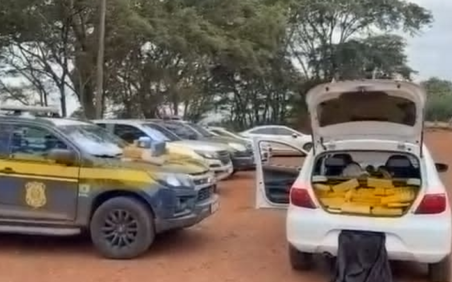 PRF apreende 379 quilos de maconha e prende dois homens na BR-376 em Ivinhema
