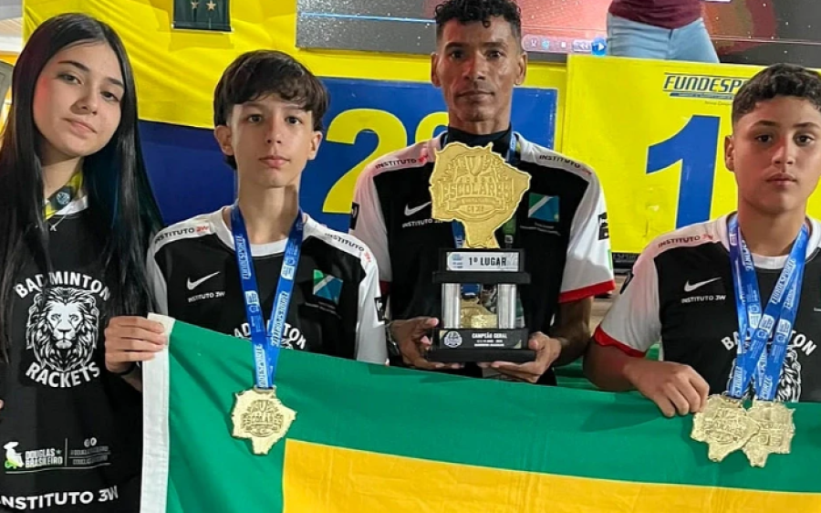 Sonora conquista título geral no badminton e garante atletas na etapa nacional dos Jogos Escolares
