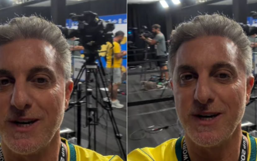 Luciano Huck passa perrengue para voltar de jogo do Brasil: 'O motorista desapareceu'