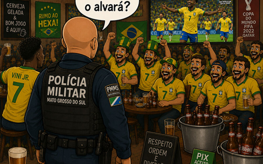 Noite de sábado com chuva, estreia da seleção e PM nos bares
