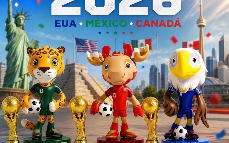 Rumo à Copa do Mundo 2026: conheça os mascotes que representarão os três países-sede