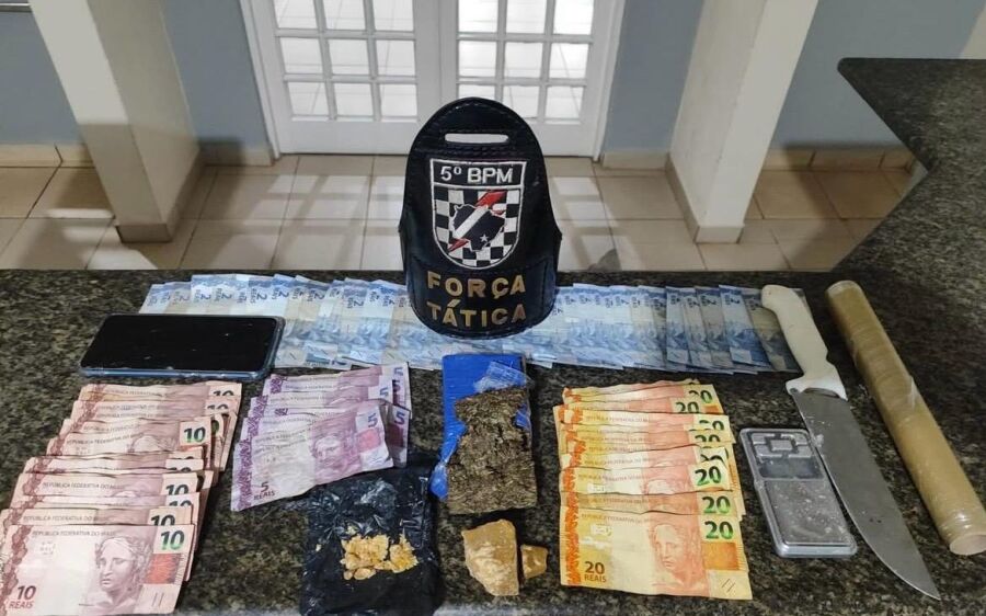 Den&uacute;ncias levam Pol&iacute;cia Militar a apreender adolescente e retirar drogas de circula&ccedil;&atilde;o em Coxim