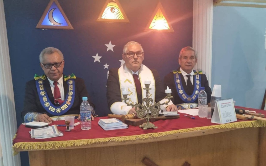 Loja Maçônica Vigilantes do Taquari em Coxim reconduz Venerável Mestre para a gestão 2026/2027
