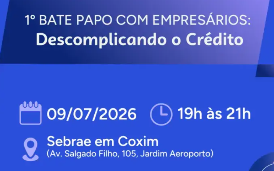 Sebrae/MS promove bate-papo em Coxim para orientar empreendedores sobre acesso ao crédito