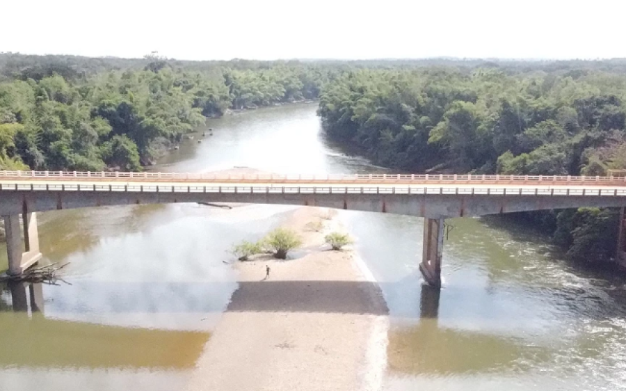 Interdição na ponte sobre o Rio Miranda, na MS-345, é prorrogada até quinta-feira
