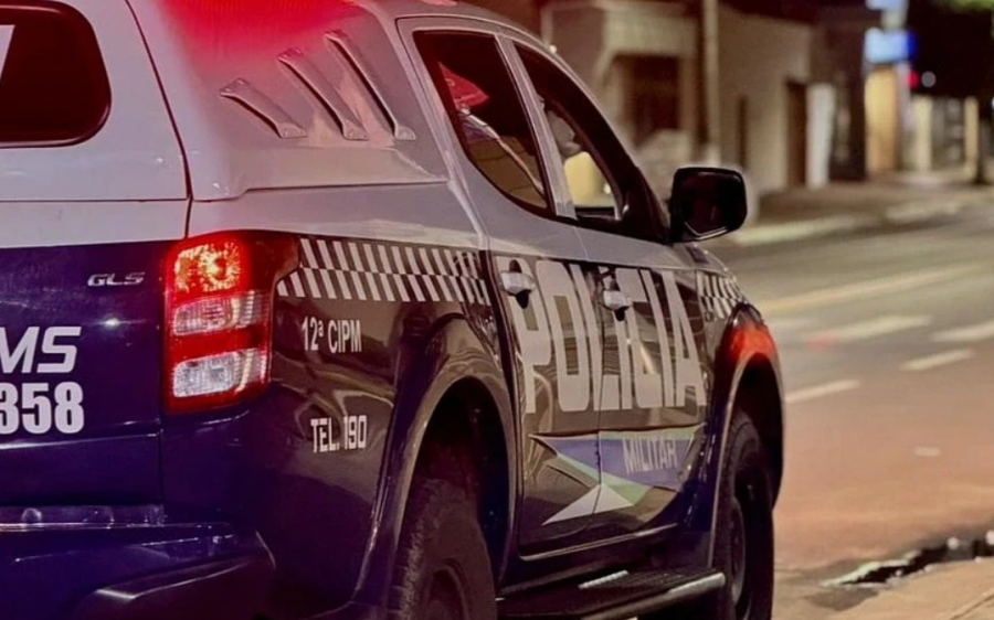 Em Coxim, motorista sem CNH é levado à delegacia após fugir de acidente e alegar falha nos freios