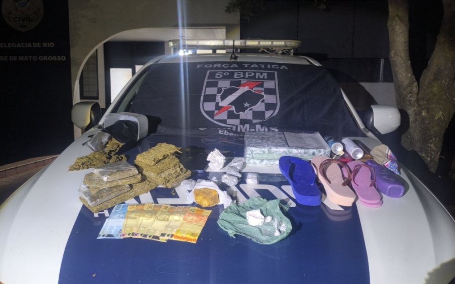 Polícia Militar prende homem de 56 anos por tráfico de drogas e apreende mais de 2 quilos 