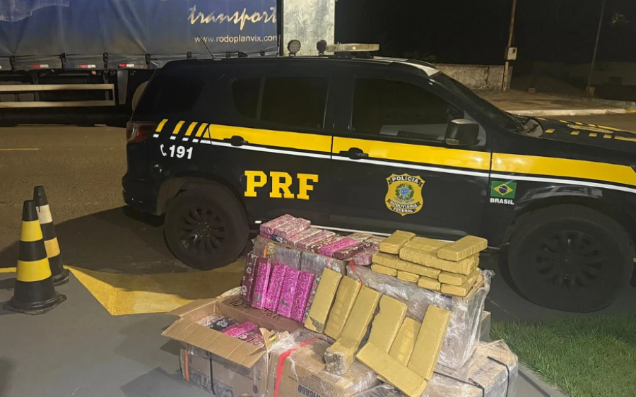 Homem &eacute; preso com quase meia tonelada de maconha escondida em caminh&atilde;o na BR-060, em Camapu&atilde;
