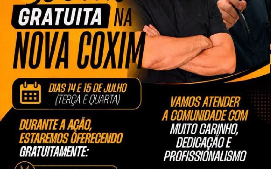 Prefeitura e barbearia promovem ação social gratuita com serviços de beleza na Nova Coxim