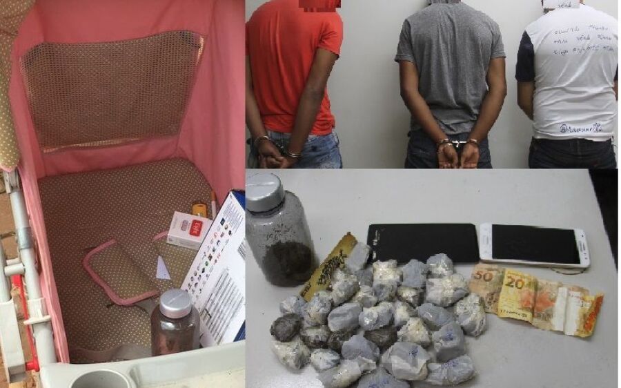 MACONHA escondida em roupas de bebê de três meses era vendida a luz do dia em praça. 