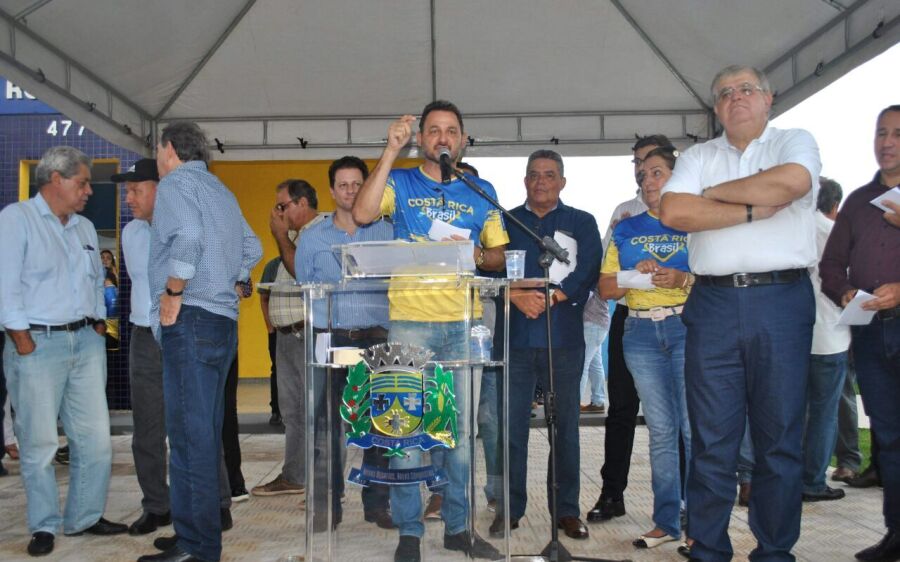 Presidente Nacional da Funasa inaugura obra de tratamento de esgoto em Costa Rica/MS