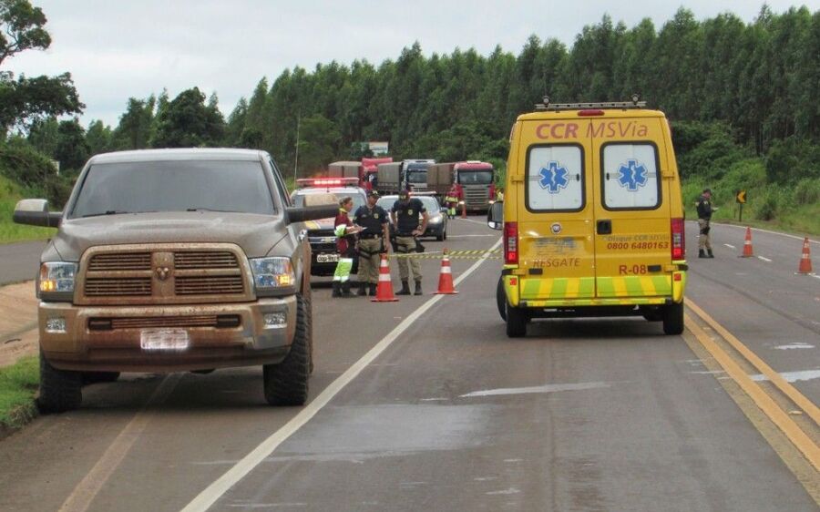Trabalhador terceirizado da CCR morre atropelado por caminhonete em rodovia de MS