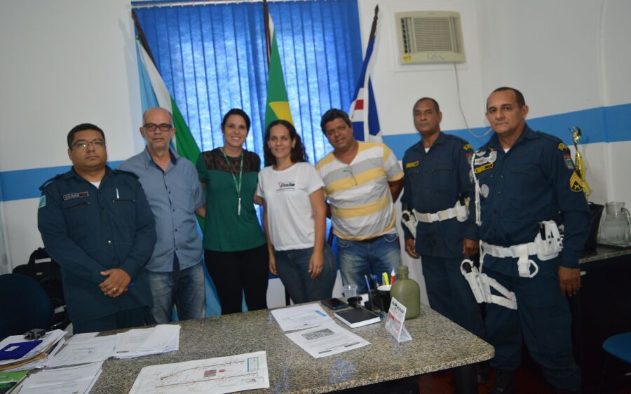 5º BPM de Coxim reúne com autoridades de trânsito