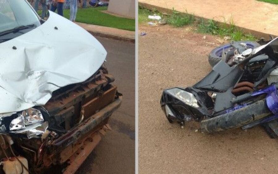 Jovem tem  perna decepada em grave acidente