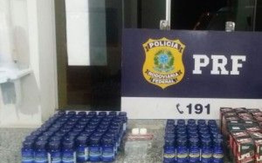 PRF apreende carga de suplementos e anabolizantes proibidos em Coxim 