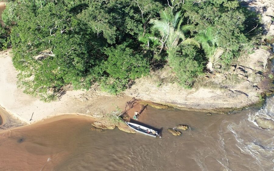 PMA usa drone em  fiscalização identifica e prende homem pescando em local proibido 