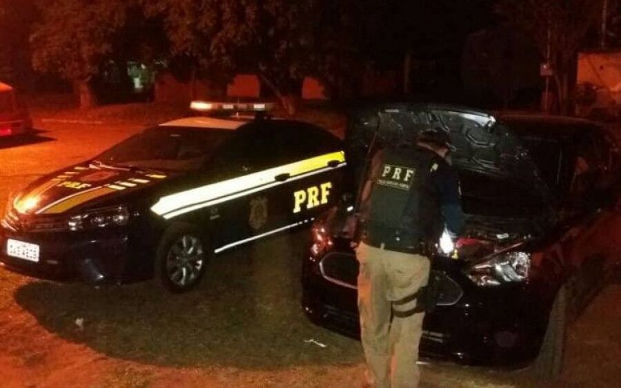 Veículo roubado em Rondonópolis é recuperado pela PRF na BR 163