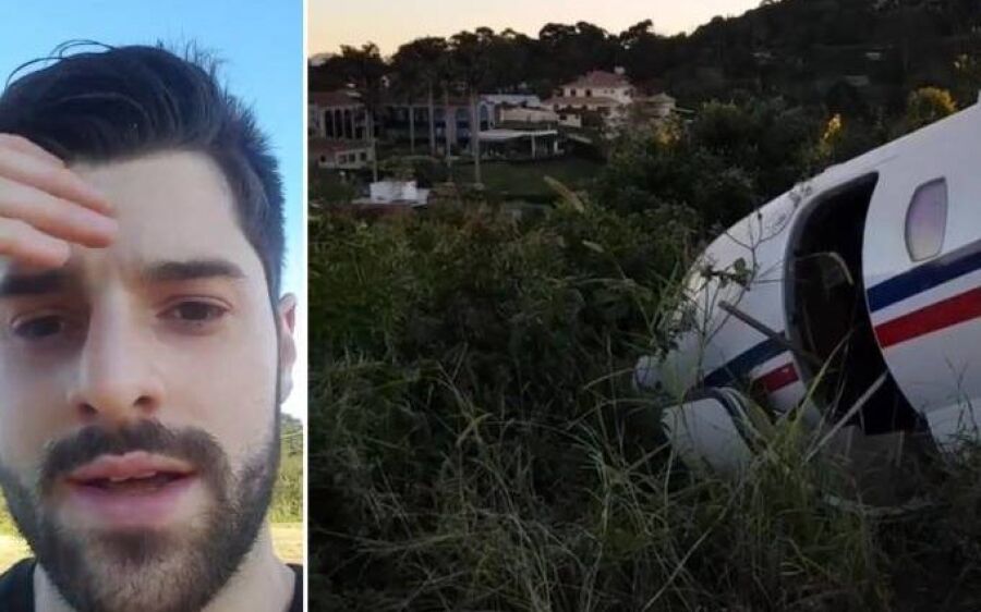Avião que levava DJ Alok sai da pista durante decolagem em MG