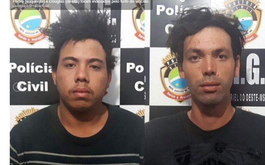 Polícia identifica ladrões que levaram carro de São Gabriel para Coxim onde foi incendiado