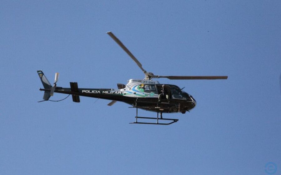 Operação aérea em Coxim combate à criminalidade