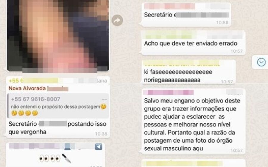Secretário vacilão manda nudes em grupo de jornal no WhatsApp
