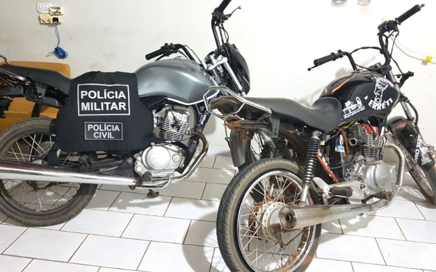 Policiais militares e  policiais civis apreendem adolescente e prendem autores que furtaram motocicl