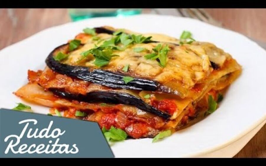 Lasanha de berinjela - light e vegetariana