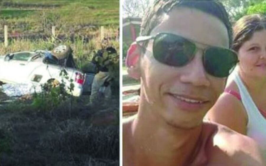 Casal que viajava a procura de casa em Coxim morre em capotamento na BR-163
