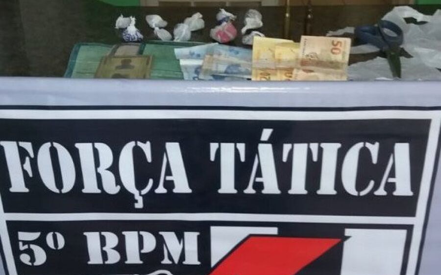 Polícia apreende pasta base, maconha e munição de fuzil em Coxim 