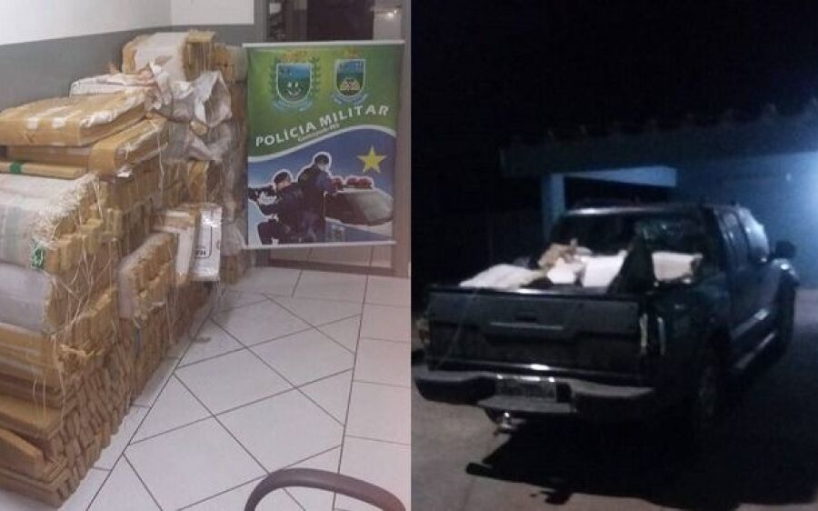 Após perseguição e troca de tiros, polícia apreende 728 quilos de maconha em Camapuã 