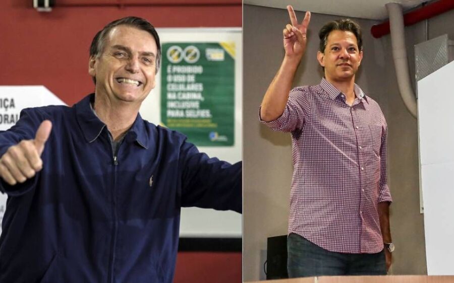 Bolsonaro e Haddad iniciam a campanha do segundo turno
