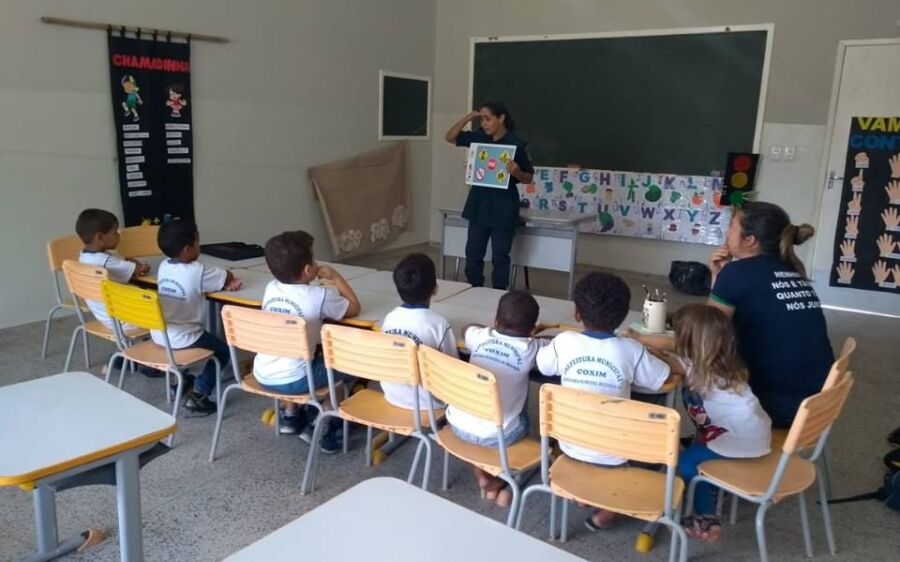 PM inicia aulas do PROERD na Escola Municipal Antônio  Torquato da Silva 