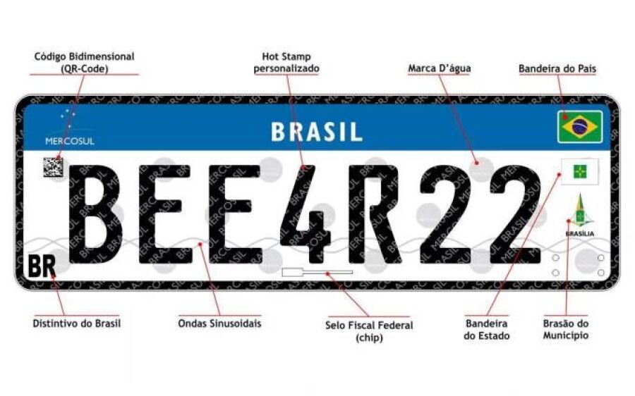 Contran suspende novas placas de carro com padrão Mercosul