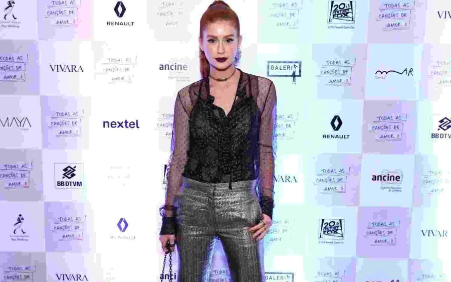 Marina Ruy Barbosa rouba a cena no lançamento de filme com Bruno Gagliasso