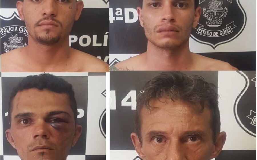 GEPATRI apresenta os quatro assaltantes que barbarizaram casal de empresários 