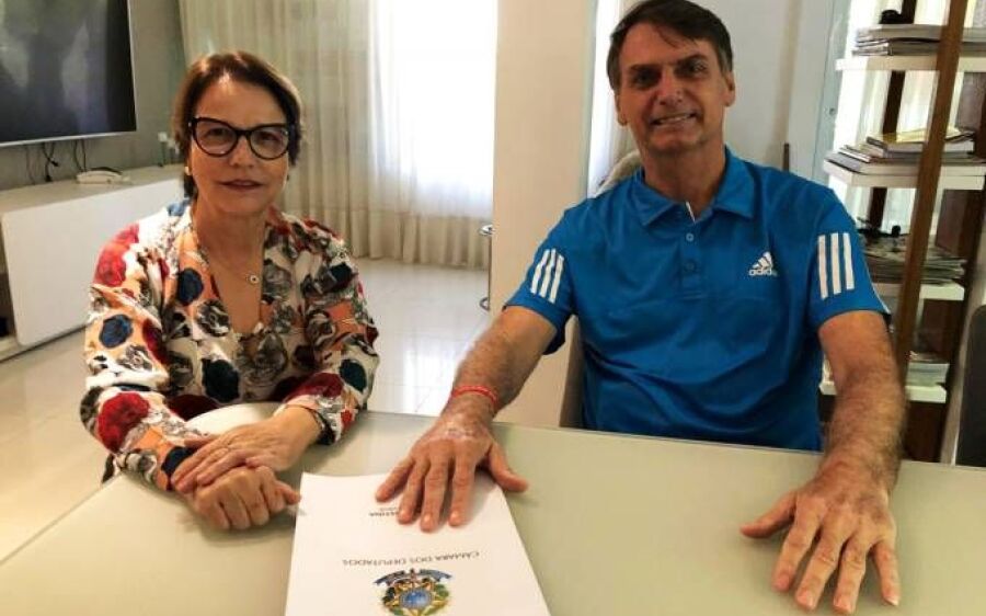 Bolsonaro escolhe deputada  Tereza Cristina para Agricultura