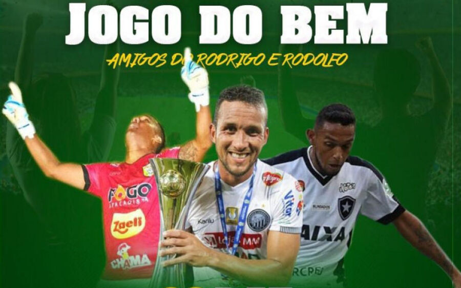 Rodrigo e Rodolfo promovem jogo do bem para arrecadar alimentos neste domingo