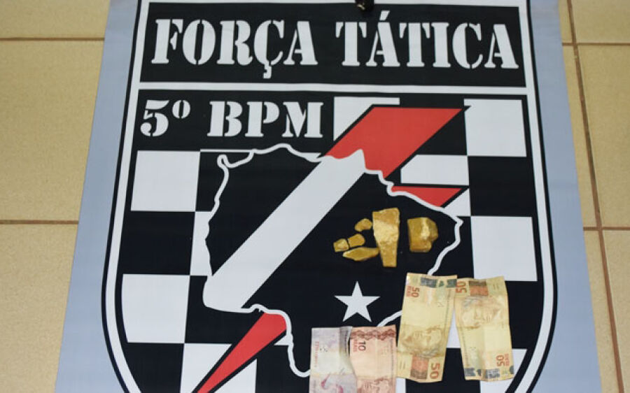 Adolescente de 17 anos é apreendida pela Força Tática com pasta base de cocaína no Piracema