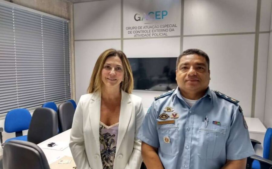 Comandante do 5º BPM visita o Gacep em Campo Grande