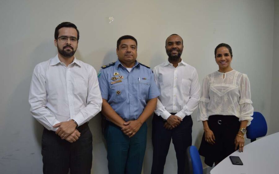 Comandante do 5º BPM visita Ministério  Público de Coxim