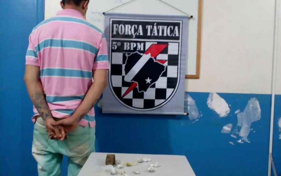 Polícia Militar prende jovem por tráfico de drogas em Sonora