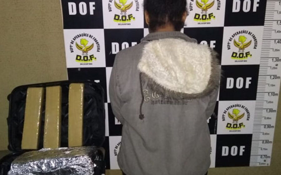 Casal de “Mulas” de Coxim é preso com drogas em Ônibus  