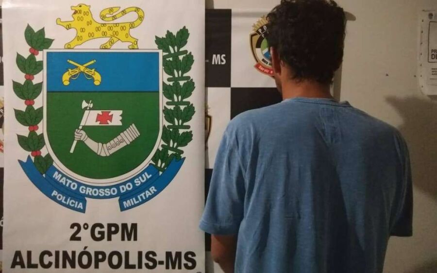 PM de Alcinópolis prende homem com mandado de prisão em aberto no MT