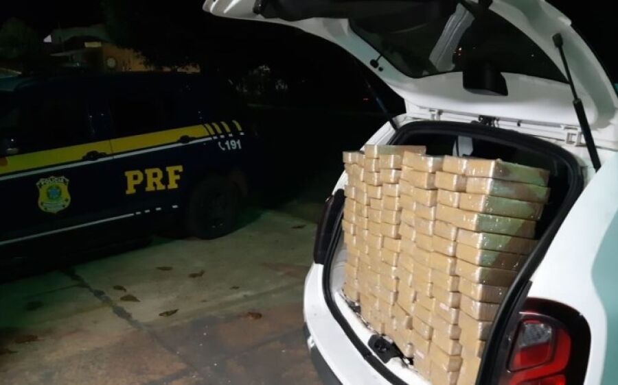 PRF apreende 120 kg de cocaína em Camapuã/MS