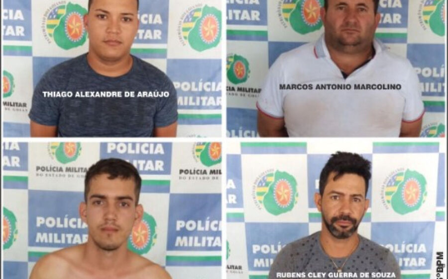 Quadrilha é presa pela PM em GO após roubo de tratores em fazenda de Camapuã