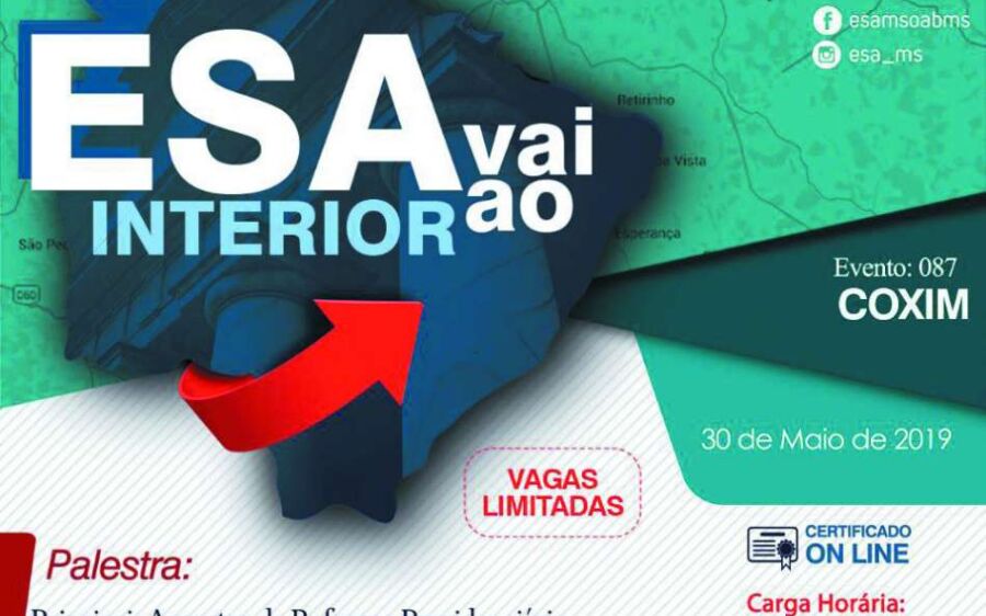 OAB de Coxim explica Reforma da Previdência hoje na Câmara       