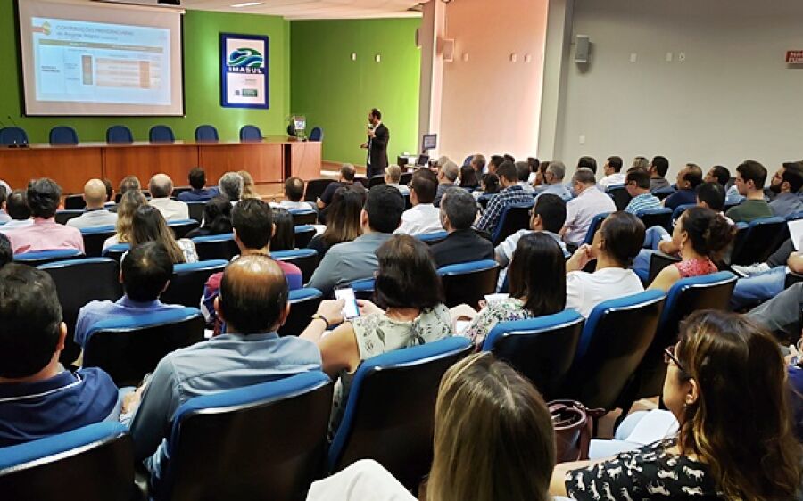 Rodada do conhecimento: palestra sobre reforma da previdência lota auditório do Imasul na Capital