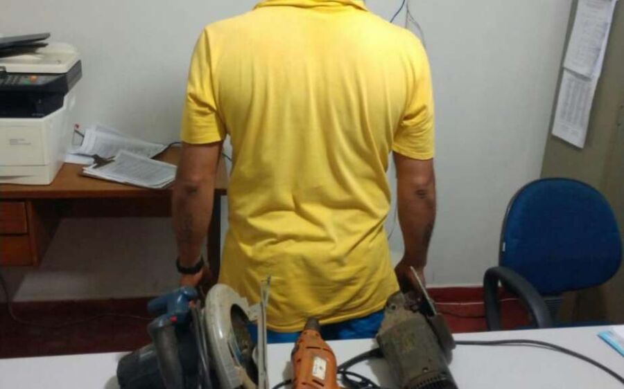 PM de Pedro Gomes prende  autor de furto e recupera produtos