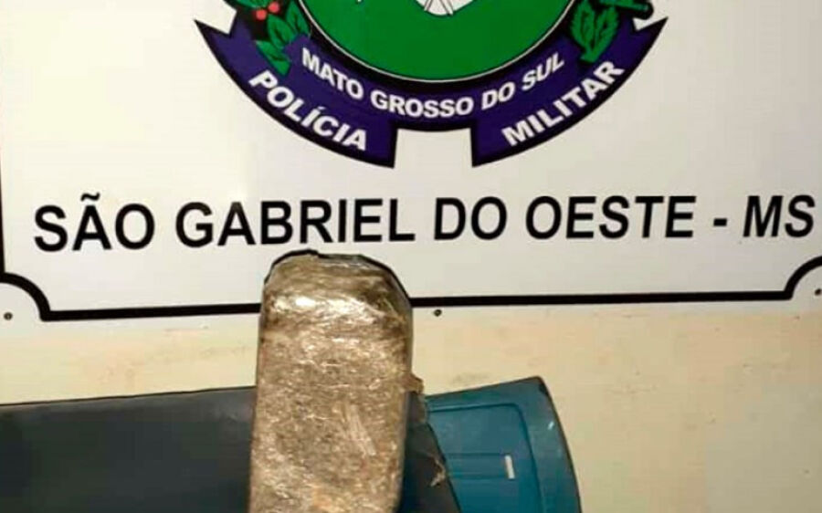 Motopatrulhamento da PM prende homem por tráfico e apreende maconha em São Gabriel